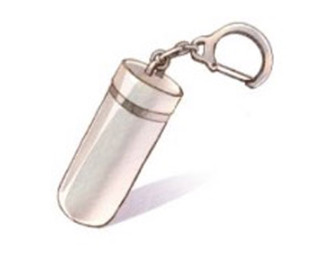 お骨を納めるキーホルダー