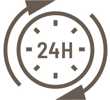 24時間ご対応いたします。